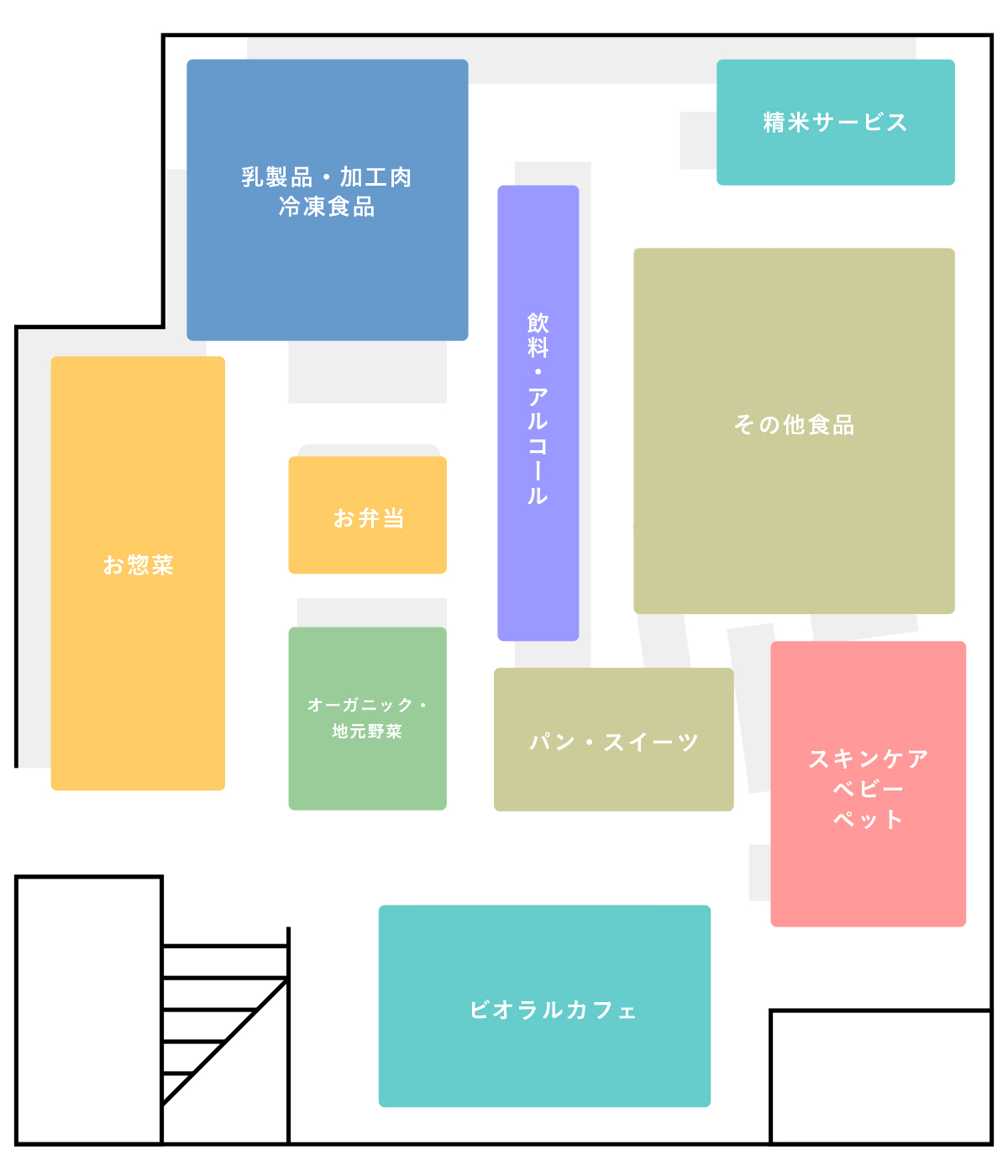 ビオラル丸井吉祥寺店フロアマップ