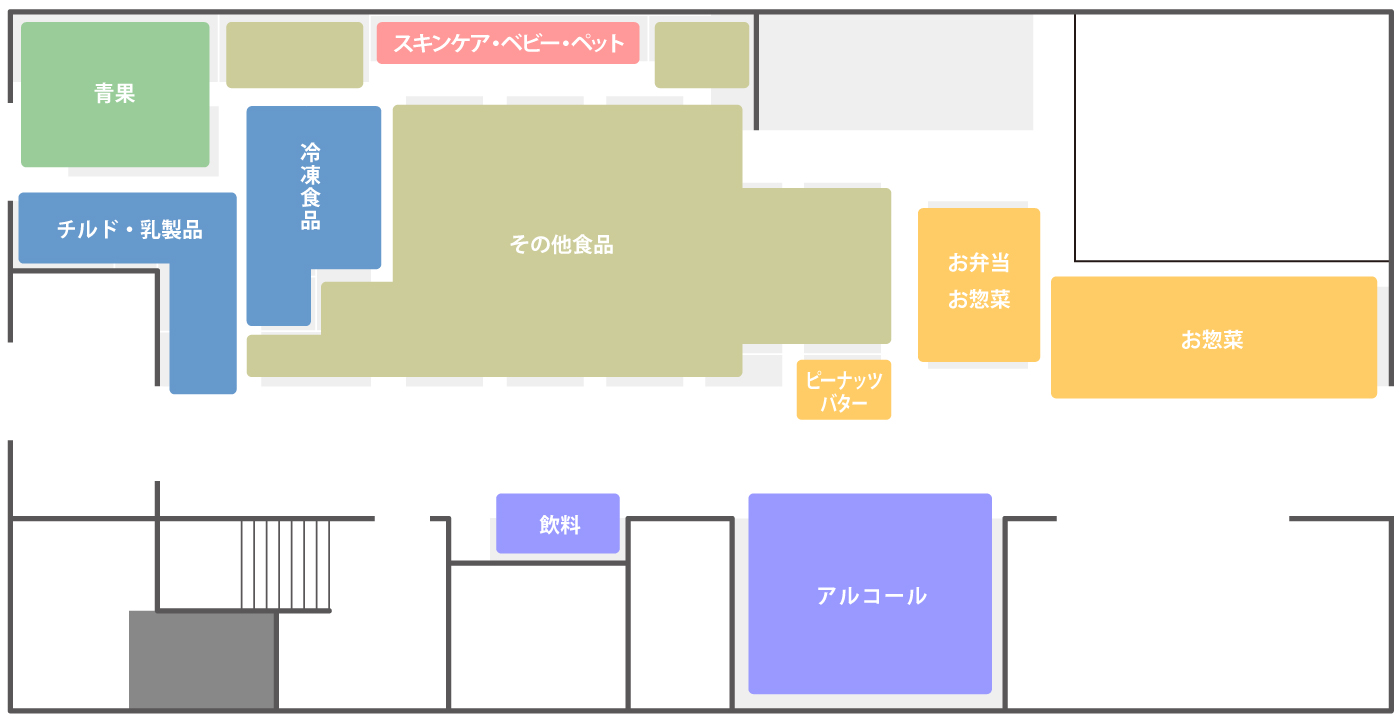 ビオラル国立駅前店フロアマップ
