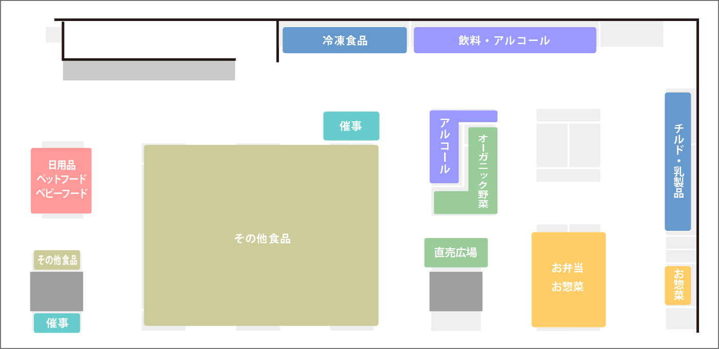 ビオラル なんばマルイ店フロアマップ